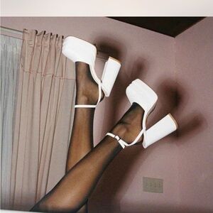 Princess Polly White Platform Shoes